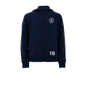 adidas Tiro 25 Travel Kapuzenjacke Kids Blau