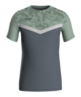 JAKO Iconic T-Shirt Grau Grün F852 - grau