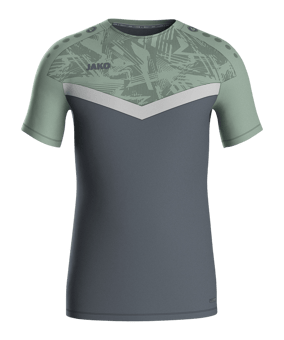 JAKO Iconic T-Shirt Grau Grün F852 - grau