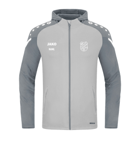 JAKO Performance Kapuzenjacke Grau F845