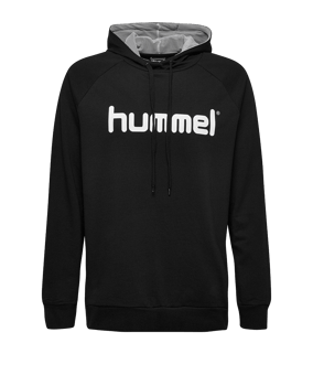 Hummel Cotton Logo Hoody Kids Schwarz F2001 - schwarz