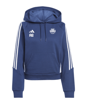 adidas Tiro 24 Hoody Damen Blau Weiss