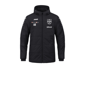 JAKO Team Coach Kapuzenjacke Kids Schwarz F800