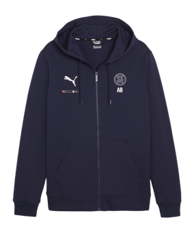 PUMA teamGOAL Casuals Kapuzenjacke Kids Blau F06