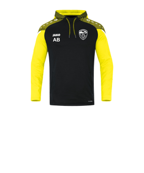 JAKO Performance Hoody Kids Schwarz Gelb F808