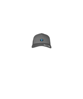 Merch 5 Panel Retro Trucker Cap Charcoal | #logo4c
