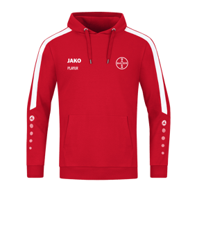 JAKO Power Hoody Rot Weiss F100