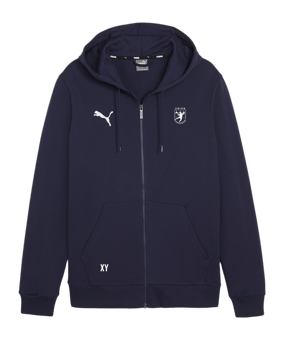 PUMA teamGOAL Casuals Kapuzenjacke Kids Blau F06