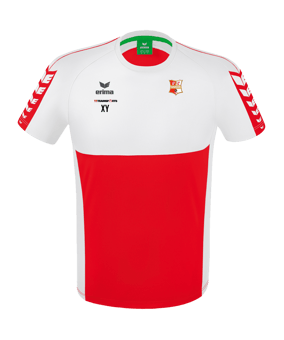 Erima Six Wings T-Shirt Rot Weiss