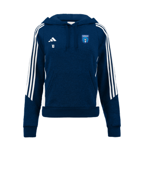 Sweat à capuche adidas Tiro 24 femmes bleu blanc 