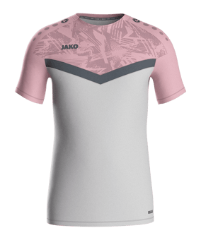 JAKO Icon T-Shirt Kids Grau Pink F851 - grau