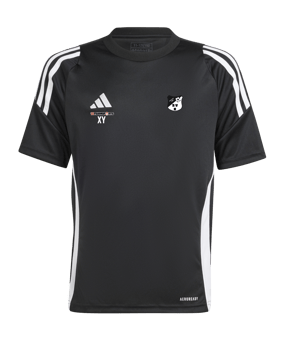 adidas Tiro 24 Trikot Kids Schwarz Weiss