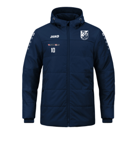 JAKO Team Coach Kapuzenjacke Blau F900