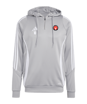 adidas Tiro 24 Training Hoody Grau Weiss