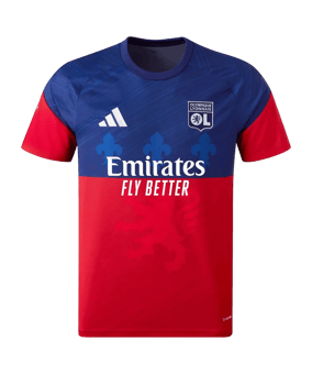 adidas Olympique Lyonnais Pre-Match Maillot 2026/2027 Rouge - rouge