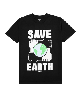 Obey Save Earth T-Shirt Schwarz - schwarz