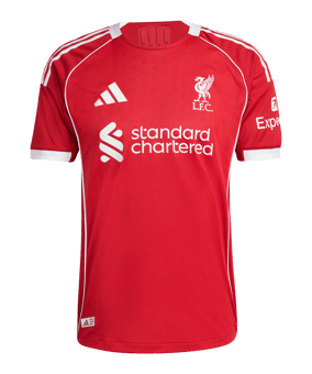adidas FC Liverpool Authentic Trikot Home 2025/2026 Rot - rot