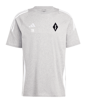 adidas Tiro 24 T-Shirt Grau Weiss