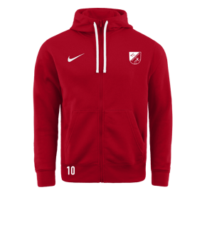 Nike Park 20 Fleece Kapuzenjacke Rot Weiss F657