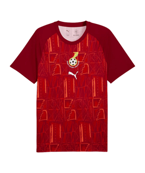 PUMA GFA Ghana Warm Up Maillot Rouge C06 - rouge