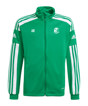 adidas Squadra 21 Trainingsjacke Kids Grün Weiss