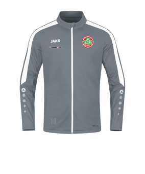 JAKO Power Polyesterjacke Grau Weiss F840