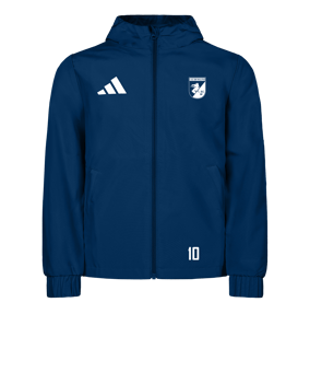 adidas Entrada 26 Regenjacke Dunkelblau