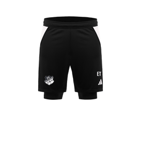 adidas Tiro 24 2in1 Short Schwarz Weiss