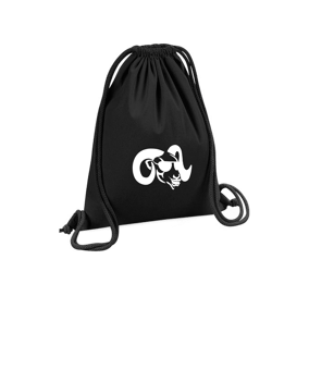 Merch Organic Premium Cotton Gymsack Black | #logo