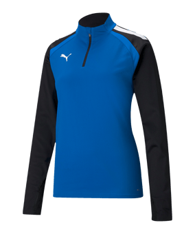 PUMA teamLIGA HalfZip Sweatshirt Damen Blau Schwarz F02
