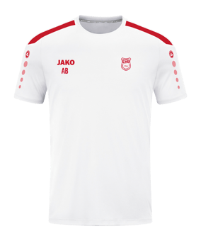 JAKO Power Trikot Weiss Rot F004