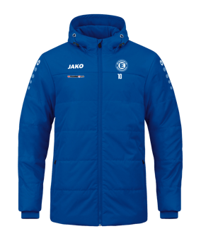 JAKO Team Coach Kapuzenjacke Kids Blau F400 
