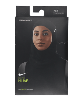 Nike Hijab Schal Schwarz F010 - schwarz