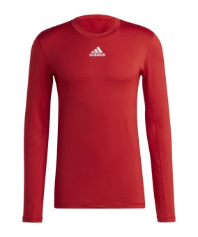adidas TechFit Warm Longsleeve Rot