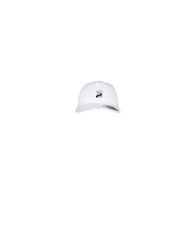 Merch 5 Panel Retro Trucker Cap Weiss | logo1c
