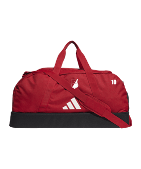 adidas Tiro League Duffel Bag Gr. L Rot Weiss