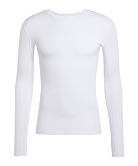 adidas Techfit Manches Longues Blanc - blanc
