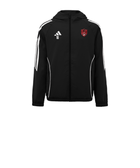 Veste coupe-vent adidas Tiro 24 enfants noire blanche