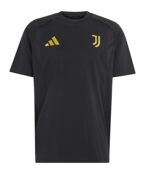 adidas Juventus Turin Tiro Travel T-Shirt Schwarz