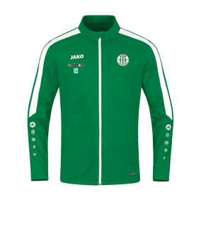 JAKO Power Polyesterjacke Grün Weiss F200
