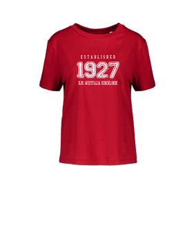 Merch Muser T-Shirt Women Red | #established