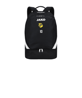 JAKO Iconic Rucksack mit Bodenfach Schwarz F800