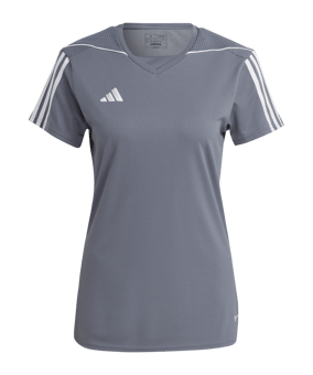 adidas Tiro 23 Trikot Damen Grau Weiss - grau