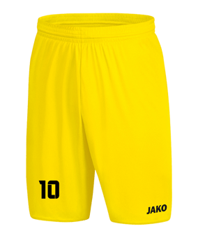 JAKO Manchester 2.0 Short ohne Innenslip Gelb F03