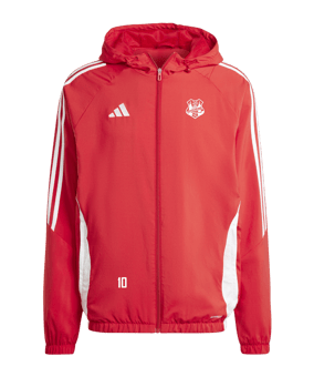 adidas Tiro 24 Windbreaker Rot Weiss
