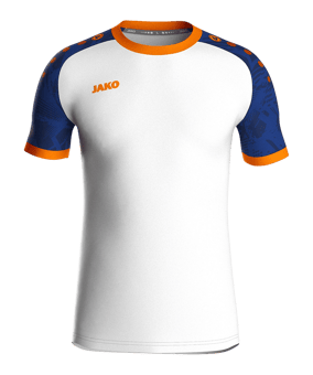 JAKO Iconic Trikot Kids Weiss Blau Orange F017 - weiss