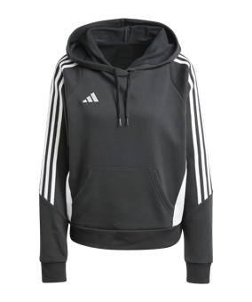 adidas Tiro 24 Hoody Damen Schwarz Weiss - schwarz