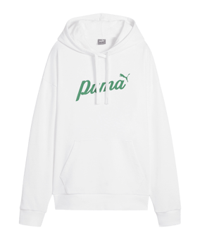 PUMA Essentials Script Hoody Damen Weiß F02 - weiss
