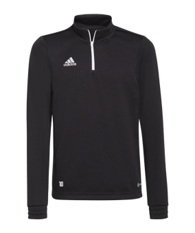 adidas Entrada 22 HalfZip Sweatshirt Kids Schwarz