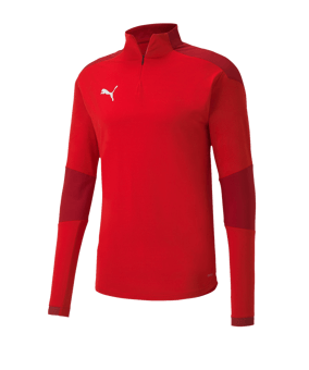 PUMA teamFINAL 21 Training 1/4 Zip Top Rot F01 - rot